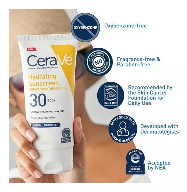 CeraVe Hydrating Sunscreen SPF30 Nouvalife