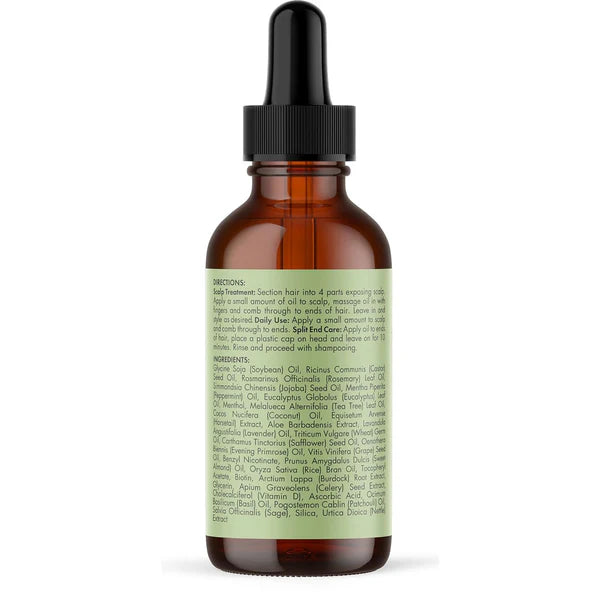 Rosemary Mint Scalp & Hair Strengthening Oil Nouvalife